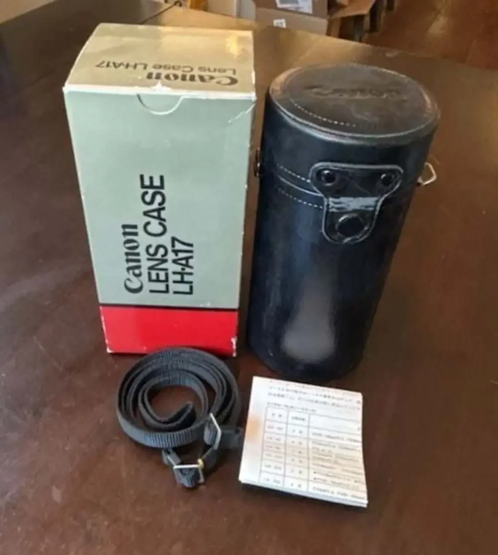 Vintage Canon LH-A17 Hard Lens Case with Original Box, Strap